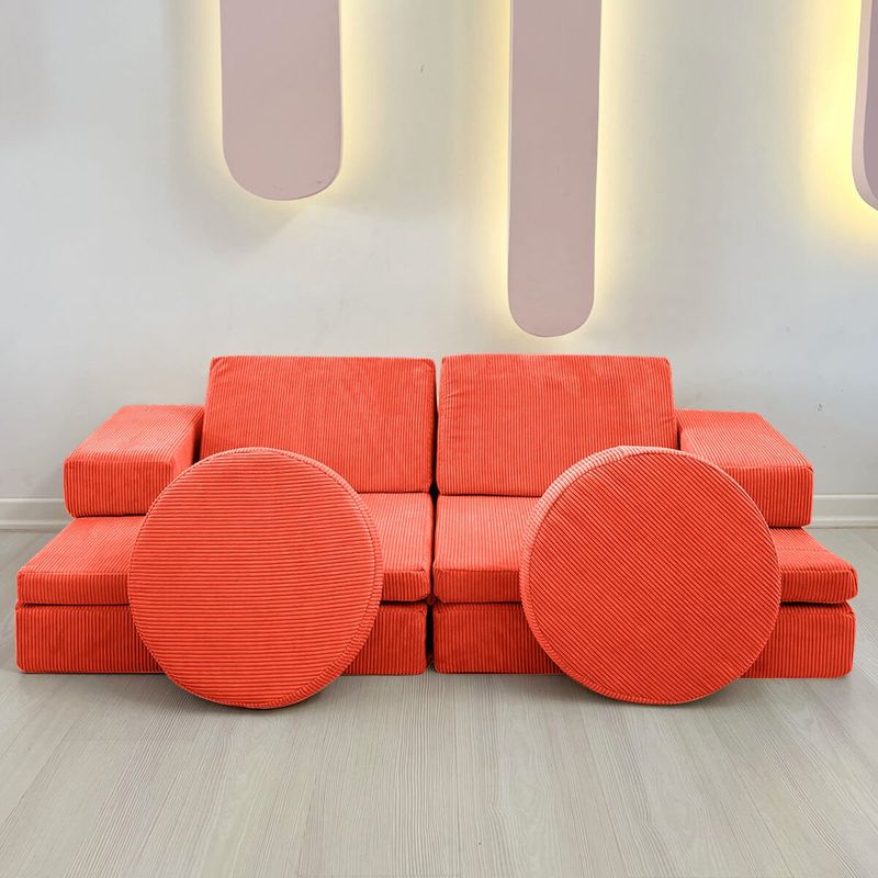 Casa si Gradina - Mobilier - Canapele si coltare - Canapele - Canapea extensibila 2 locuri, Atelier Del Sofa, 100% poliester, portocaliu, 140x70x46 cm - Infinity.ro