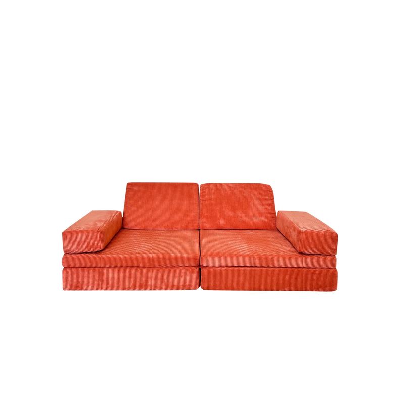 Casa si Gradina - Mobilier - Canapele si coltare - Canapele - Canapea extensibila 2 locuri, Atelier Del Sofa, 100% poliester, portocaliu, 140x70x46 cm - Infinity.ro