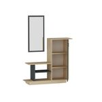 Casa si Gradina - Mobilier - Organizare si depozitare - Cuiere - Cuier, Hanah Home, pal melaminat, stejar si antracit, 80x29.5x90 cm - Infinity.ro