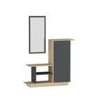 Casa si Gradina - Mobilier - Organizare si depozitare - Cuiere - Cuier, Hanah Home, pal melaminat, stejar si antracit, 80x29.5x90 cm - Infinity.ro