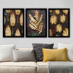 Casa si Gradina - Decoratiuni - Tablouri - Tablou decorativ cu rama, Wallxpert, mdf, multicolor, 35x45 cm, set 3 bucati, 364LUL1372 - Infinity.ro