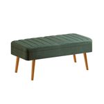 Casa si Gradina - Mobilier - Canapele si coltare - Banchete - Banca, Hanah Home, panou aglomerat melaminat, pin atlantic si verde, 110x50x40 cm - Infinity.ro