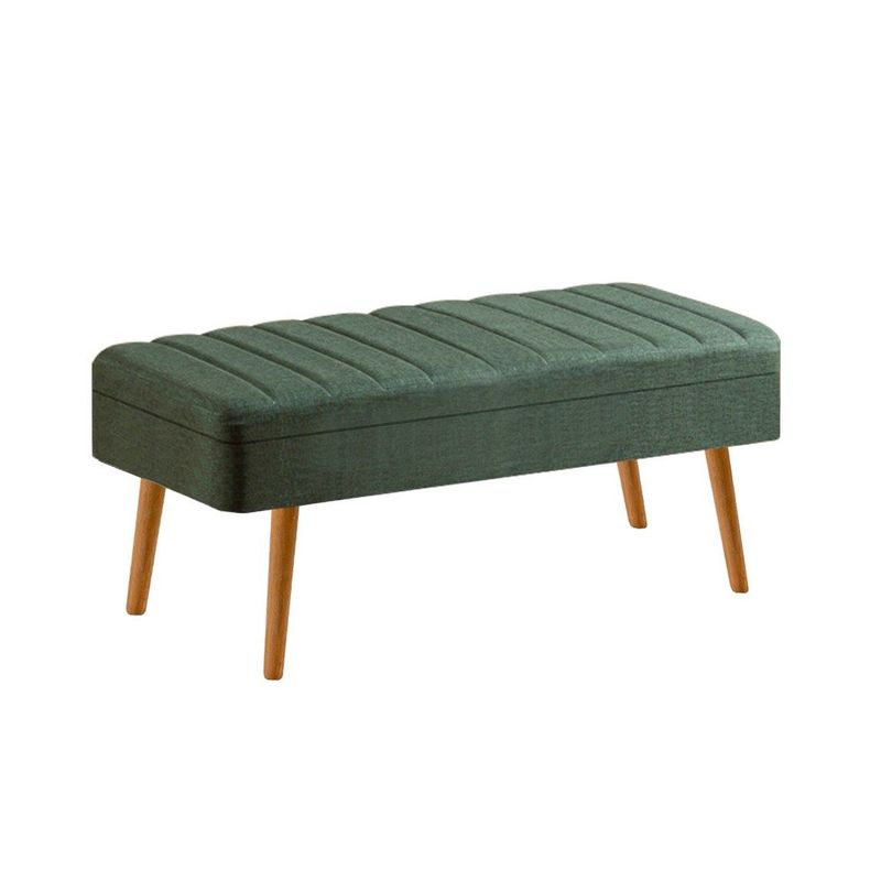 Casa si Gradina - Mobilier - Canapele si coltare - Banchete - Banca, Hanah Home, panou aglomerat melaminat, pin atlantic si verde, 110x50x40 cm - Infinity.ro