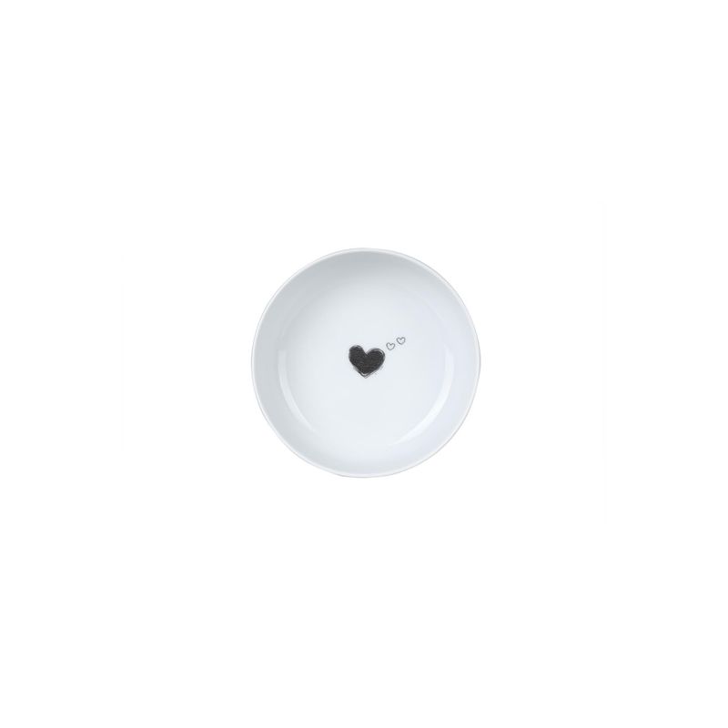 Casa si Gradina - Bucatarie si vesela - Vesela si tacamuri - Farfurii si boluri - Set boluri, Hermia, portelan, alb negru, 15 cm, 2 piese - Infinity.ro