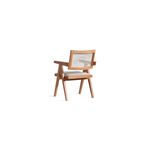 Casa si Gradina - Mobilier - Scaune si fotolii - Fotolii - Fotoliu, Hanah Home, lemn fag, stofa teddy, natural, 51x52x76 cm - Infinity.ro