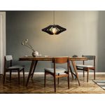 Casa si Gradina - Corpuri si surse de iluminat - Lustre si pendule - Candelabru, Opviq, mdf, negru, 47x19x55 cm - Infinity.ro