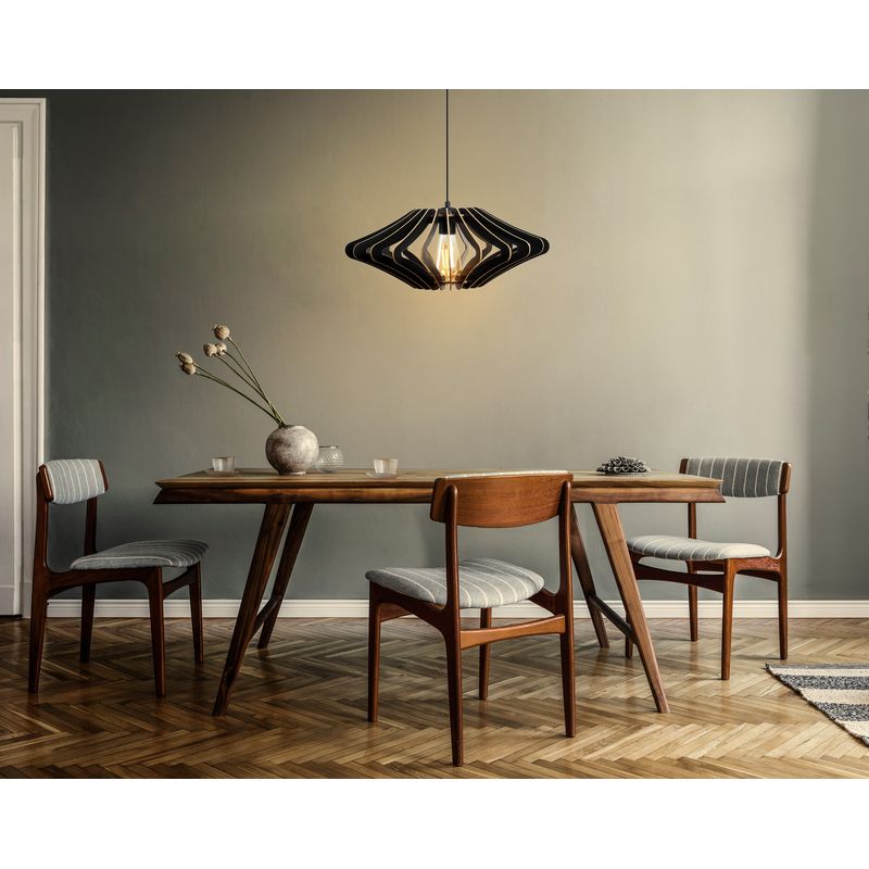 Casa si Gradina - Corpuri si surse de iluminat - Lustre si pendule - Candelabru, Opviq, mdf, negru, 47x19x55 cm - Infinity.ro