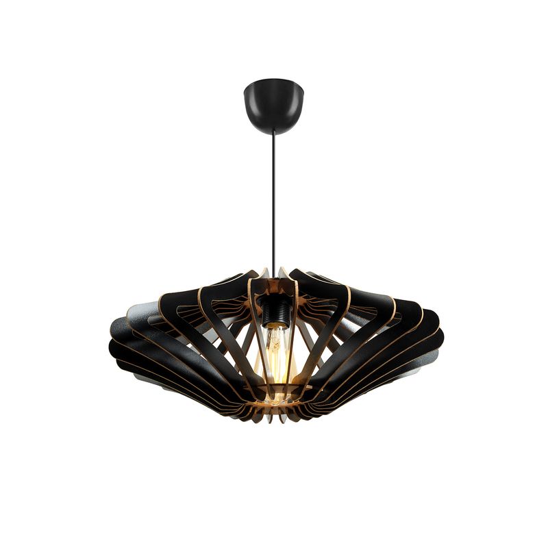 Casa si Gradina - Corpuri si surse de iluminat - Lustre si pendule - Candelabru, Opviq, mdf, negru, 47x19x55 cm - Infinity.ro