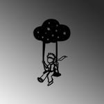 Casa si Gradina - Decoratiuni - Decoratiuni perete - Accesoriu decorativ de perete, Wallxpert, metal, negru, 34x62 cm, 891TNL3329 - Infinity.ro