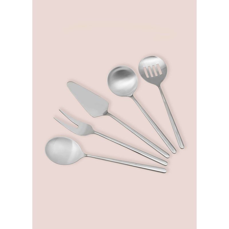 Casa si Gradina - Bucatarie si vesela - Ustensile bucatarie - Seturi ustensile de bucatarie - Set de servire, Hermia, inox, argintiu, 5 piese - Infinity.ro