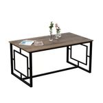 Casa si Gradina - Mobilier - Mese si birouri - Mese bucatarie si dining - Masa dining, Hanah Home, panou aglomerat melaminat, nuc si negru, 160x90x76 cm - Infinity.ro