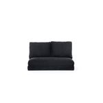 Casa si Gradina - Mobilier - Canapele si coltare - Canapele - Canapea extensibila, Hanah Home, metal, negru, 185x120 cm - Infinity.ro