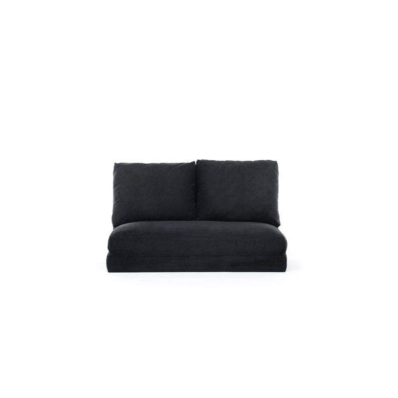 Casa si Gradina - Mobilier - Canapele si coltare - Canapele - Canapea extensibila, Hanah Home, metal, negru, 185x120 cm - Infinity.ro