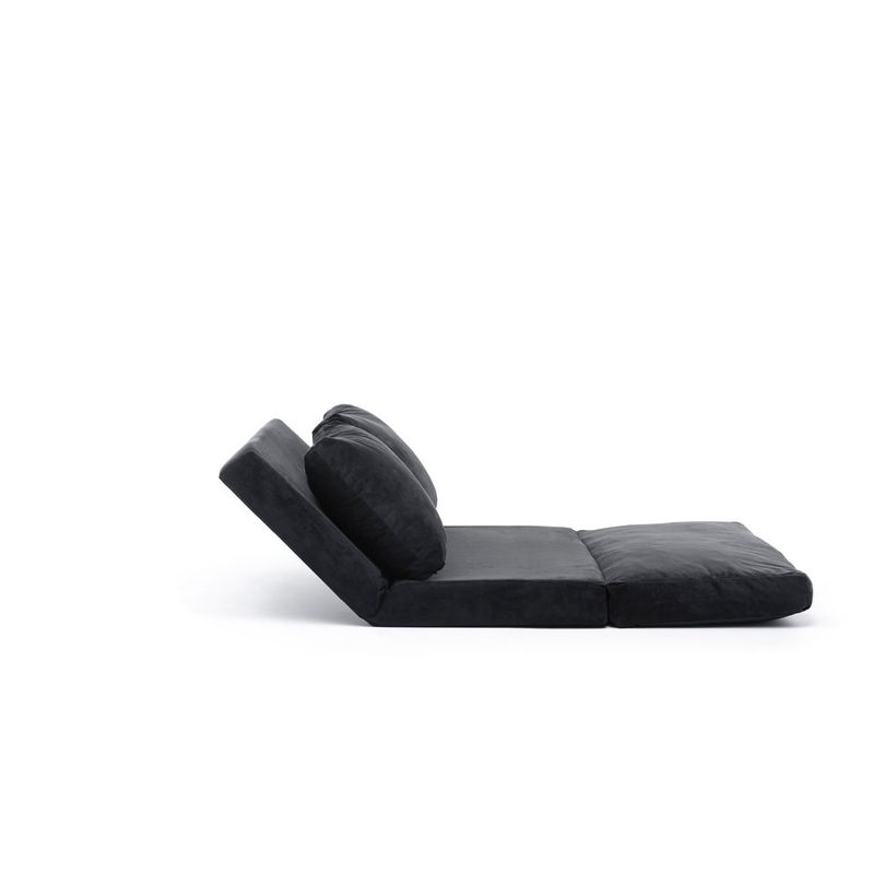 Casa si Gradina - Mobilier - Canapele si coltare - Canapele - Canapea extensibila, Hanah Home, metal, negru, 185x120 cm - Infinity.ro