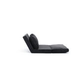 Casa si Gradina - Mobilier - Canapele si coltare - Canapele - Canapea extensibila, Hanah Home, metal, negru, 185x120 cm - Infinity.ro