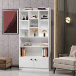 Casa si Gradina - Mobilier - Biblioteci si rafturi - Biblioteci - Biblioteca, Hanah Home, pal melaminat, alb, 90x30x180 cm - Infinity.ro