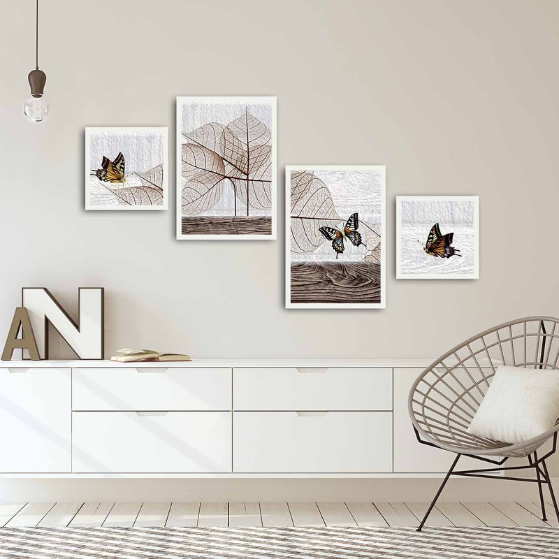 Casa si Gradina - Decoratiuni - Tablouri - Set tablouri decorative cu rama, Wallxpert, mdf, multicolor, 136x75 cm, 808AWL4859 - Infinity.ro