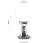 Casa si Gradina - Corpuri si surse de iluminat - Iluminat exterior - Lanterne - Lampa de perete exterior, Opviq, abs si polietilena, maro, 46x25 cm - Infinity.ro