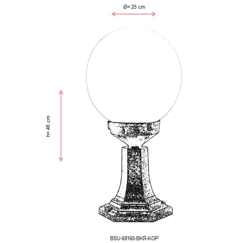 Casa si Gradina - Corpuri si surse de iluminat - Iluminat exterior - Lanterne - Lampa de perete exterior, Opviq, abs si polietilena, maro, 46x25 cm - Infinity.ro