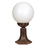 Casa si Gradina - Corpuri si surse de iluminat - Iluminat exterior - Lanterne - Lampa de perete exterior, Opviq, abs si polietilena, maro, 46x25 cm - Infinity.ro