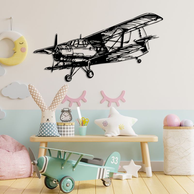 Casa si Gradina - Decoratiuni - Decoratiuni perete - Accesoriu decorativ perete, Wallxpert, metal, negru, 74x39 cm - Infinity.ro