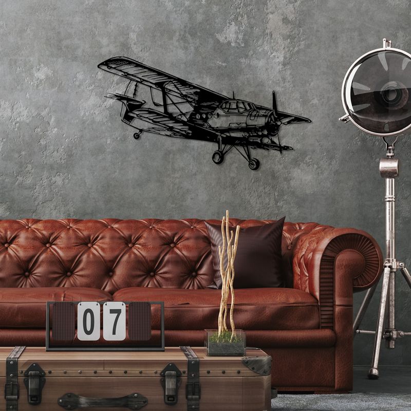 Casa si Gradina - Decoratiuni - Decoratiuni perete - Accesoriu decorativ perete, Wallxpert, metal, negru, 74x39 cm - Infinity.ro