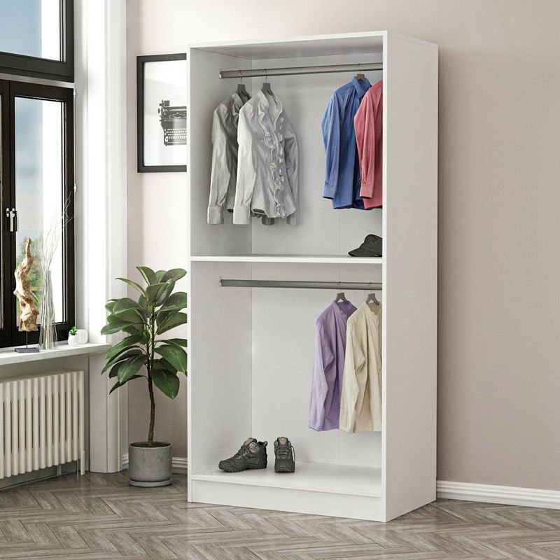 Casa si Gradina - Mobilier - Dulapuri si sifoniere - Sifoniere - Sifonier, Hanah Home, pal melaminat, negru alb, 90x52x210 cm - Infinity.ro
