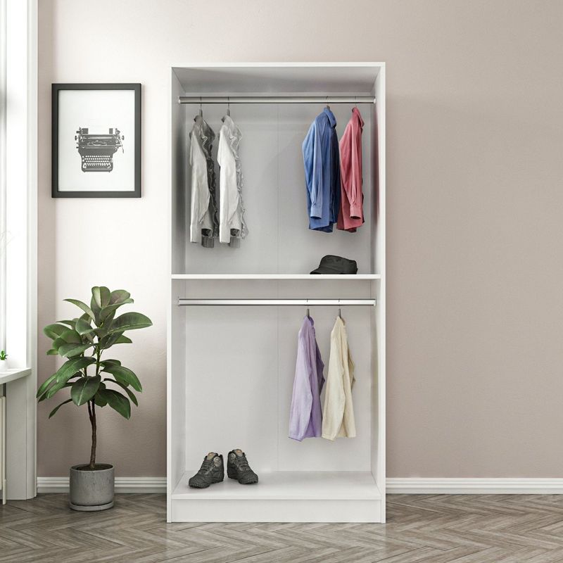 Casa si Gradina - Mobilier - Dulapuri si sifoniere - Sifoniere - Sifonier, Hanah Home, pal melaminat, negru alb, 90x52x210 cm - Infinity.ro