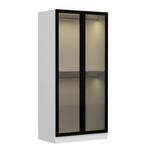 Casa si Gradina - Mobilier - Dulapuri si sifoniere - Sifoniere - Sifonier, Hanah Home, pal melaminat, negru alb, 90x52x210 cm - Infinity.ro