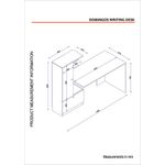 Casa si Gradina - Mobilier - Mese si birouri - Birouri - Birou cu rafturi, Hanah Home, pal melaminat, alb, 149.5x140x61.8 cm - Infinity.ro