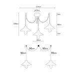 Casa si Gradina - Corpuri si surse de iluminat - Lustre si pendule - Candelabru, Opviq, metal, lemn, negru, diametru 114 cm, inaltime 100 cm - Infinity.ro