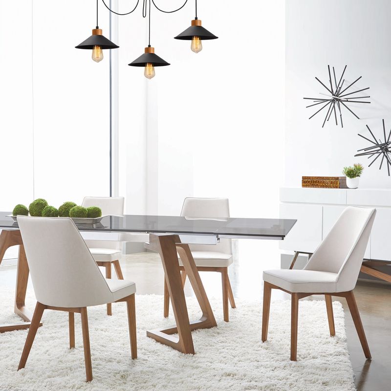 Casa si Gradina - Corpuri si surse de iluminat - Lustre si pendule - Candelabru, Opviq, metal, lemn, negru, diametru 114 cm, inaltime 100 cm - Infinity.ro