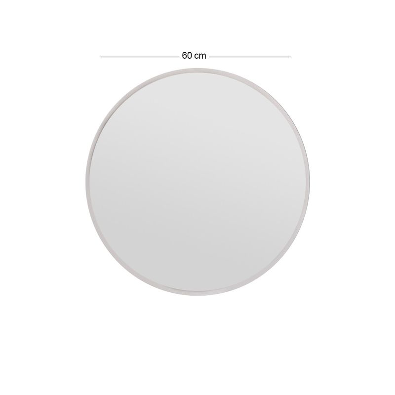 Casa si Gradina - Decoratiuni - Oglinzi - Oglinda rotunda, Hanah Home, mdf, alb, 60x60x2.2 cm, 116SAM1149 - Infinity.ro