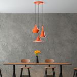 Casa si Gradina - Corpuri si surse de iluminat - Lustre si pendule - Candelabru, Opviq, metal, portocaliu, diametru 45 cm, inaltime reglabila 45-135 cm - Infinity.ro