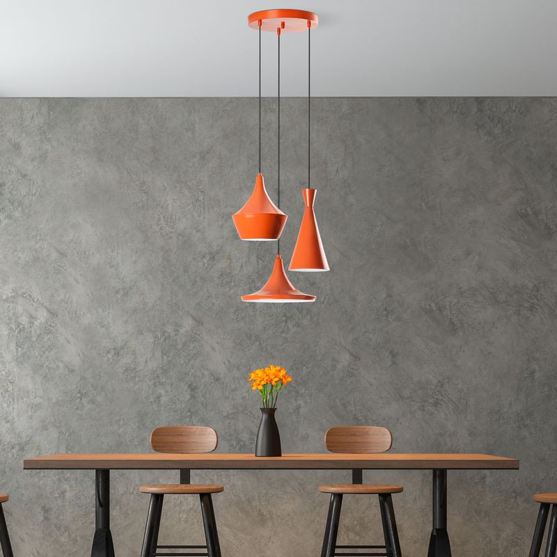 Casa si Gradina - Corpuri si surse de iluminat - Lustre si pendule - Candelabru, Opviq, metal, portocaliu, diametru 45 cm, inaltime reglabila 45-135 cm - Infinity.ro