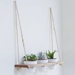 Casa si Gradina - Mobilier - Biblioteci si rafturi - Rafturi - Raft de perete, Hanah Home, lemn de molid, nuc, 60x80x13 cm - Infinity.ro