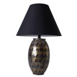 Casa si Gradina - Corpuri si surse de iluminat - Veioze si lampi - Veioze - Veioza, Opviq, ceramica, auriu negru, 35x55 cm - Infinity.ro