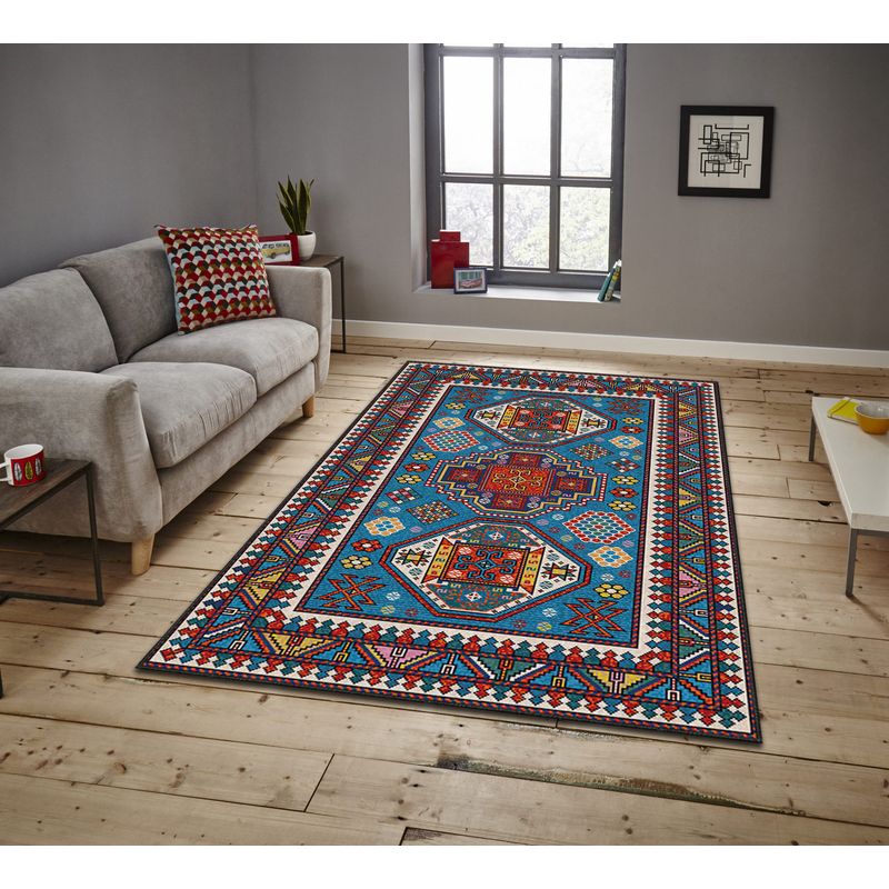 Casa si Gradina - Textile si covoare - Covoare - Covoare casa - Covor, Conceptum Hypnose, multicolor, 100x180 cm, 100% poliester, antiderapant, 288NGR2173 - Infinity.ro