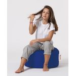 Casa si Gradina - Mobilier - Scaune si fotolii - Tabureti - Puf rotund, Hanah Home, poliester, albastru, 55x55x30 cm - Infinity.ro