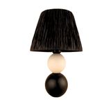 Casa si Gradina - Corpuri si surse de iluminat - Veioze si lampi - Veioze - Veioza, Opviq, lemn, alb negru, 40 cm - Infinity.ro