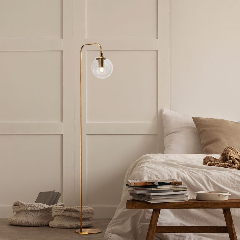 Casa si Gradina - Corpuri si surse de iluminat - Veioze si lampi - Lampadare - Lampadar, Opviq, metal, vintage, 27x27x146 cm, 942FLG1337 - Infinity.ro