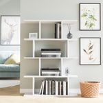 Casa si Gradina - Mobilier - Biblioteci si rafturi - Biblioteci - Biblioteca, Hanah Home, pal melaminat, alb, 90x25x127.4 cm - Infinity.ro