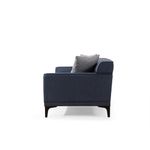 Casa si Gradina - Mobilier - Canapele si coltare - Canapele - Canapea 3 locuri, Hanah Home, lemn fag si pal, albastru, 215x87x86 cm - Infinity.ro