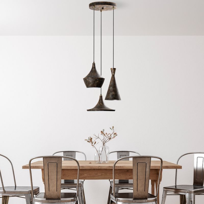 Casa si Gradina - Corpuri si surse de iluminat - Lustre si pendule - Candelabru, Opviq, metal, antichizat, diametru 45 cm, inaltime reglabila 45-135 cm - Infinity.ro