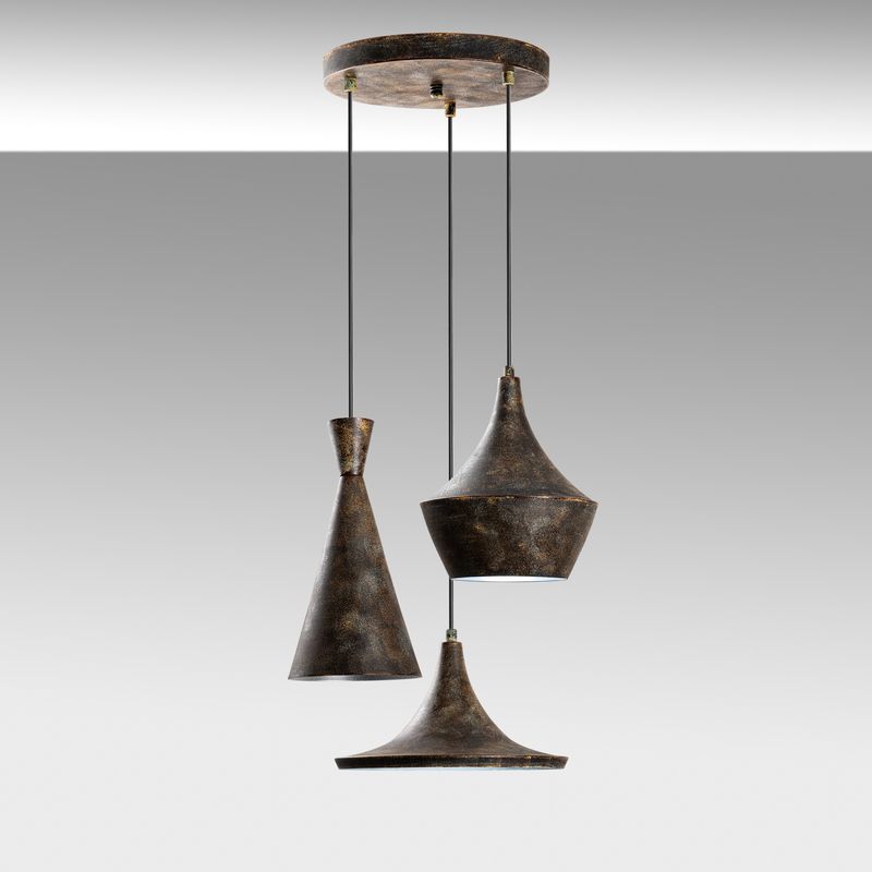 Casa si Gradina - Corpuri si surse de iluminat - Lustre si pendule - Candelabru, Opviq, metal, antichizat, diametru 45 cm, inaltime reglabila 45-135 cm - Infinity.ro