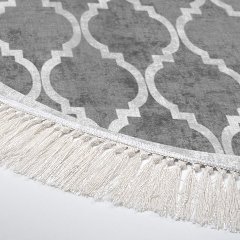Casa si Gradina - Textile si covoare - Covoare - Covoare casa - Covor, Conceptum Hypnose, gri, 180x180 cm, 100% poliester, antiderapant - Infinity.ro