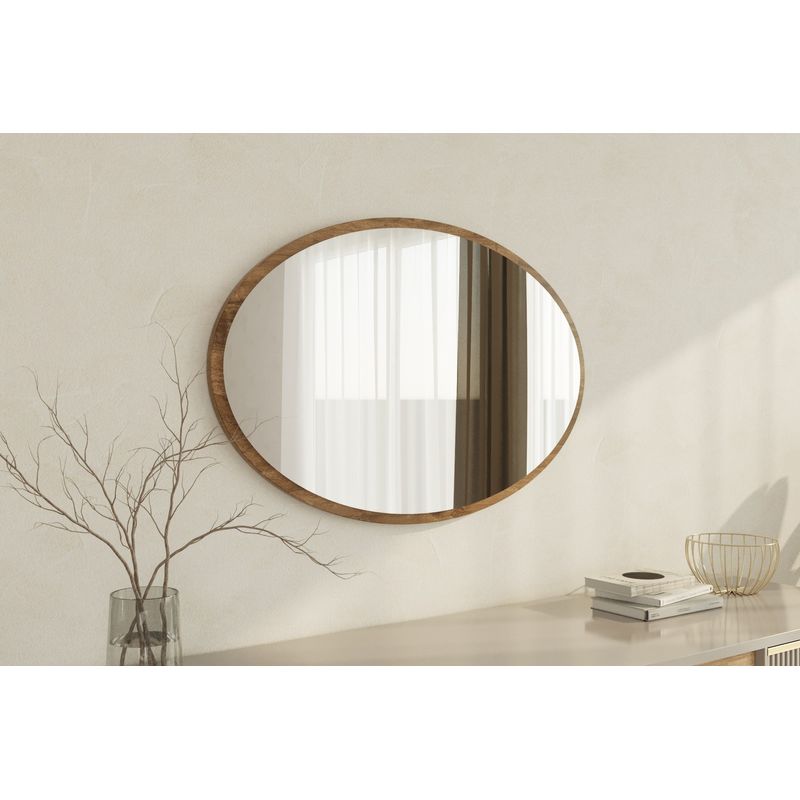 Casa si Gradina - Decoratiuni - Oglinzi - Oglinda, Hanah Home, mdf, nuc, 60x90x2.2 cm - Infinity.ro