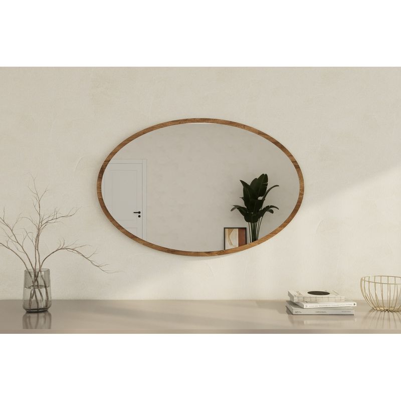 Casa si Gradina - Decoratiuni - Oglinzi - Oglinda, Hanah Home, mdf, nuc, 60x90x2.2 cm - Infinity.ro