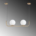 Casa si Gradina - Corpuri si surse de iluminat - Lustre si pendule - Candelabru, Opviq, metal, auriu, 56x15x110 cm - Infinity.ro