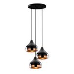 Casa si Gradina - Corpuri si surse de iluminat - Lustre si pendule - Lustra, Opviq, metal, negru cupru, diametru 37 cm, inaltime 111 cm - Infinity.ro